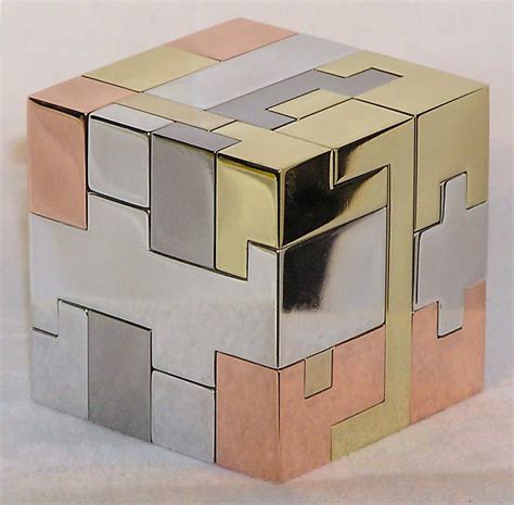 metal cube box|metal puzzle cube.